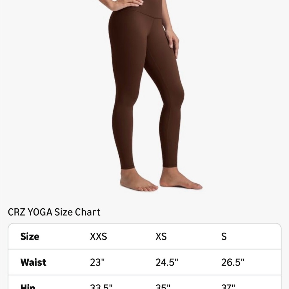 CRZ YOGA Butterluxe yoga leggings 28” high waisted butter soft - Picture 3 of 5